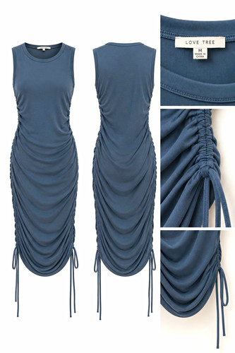 Love tree blue ruched - tree,