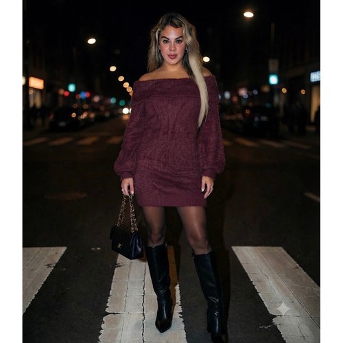 Burgundy off the - burgundy, shoulder